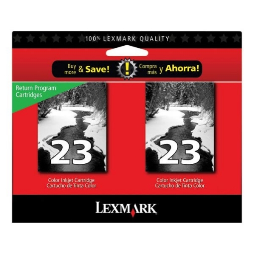 Picture of Lexmark 18C1523 (Lexmark #23) OEM Black Inkjet Cartridge