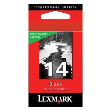 Show details for Lexmark 18C2090 (Lexmark #14) OEM Black Inkjet Cartridge Picture of Lexmark 18C2090 (Lexmark #14) OEM Black Inkjet Cartridge