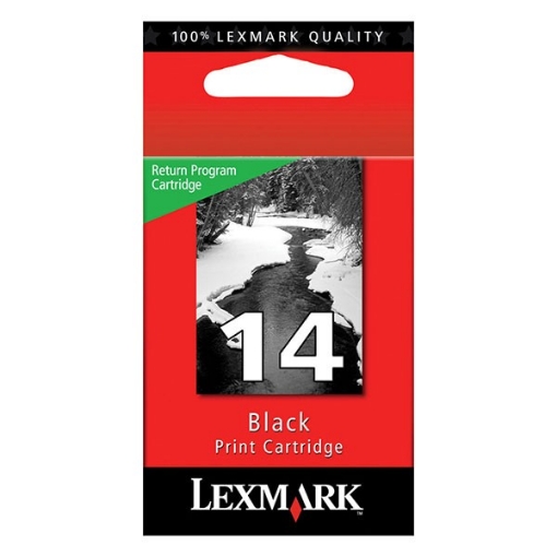 Picture of Lexmark 18C2090 (Lexmark #14) OEM Black Inkjet Cartridge