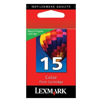 Show details for Lexmark 18C2110 (Lexmark #15) OEM Tri-Color Inkjet Cartridge Picture of Lexmark 18C2110 (Lexmark #15) OEM Tri-Color Inkjet Cartridge