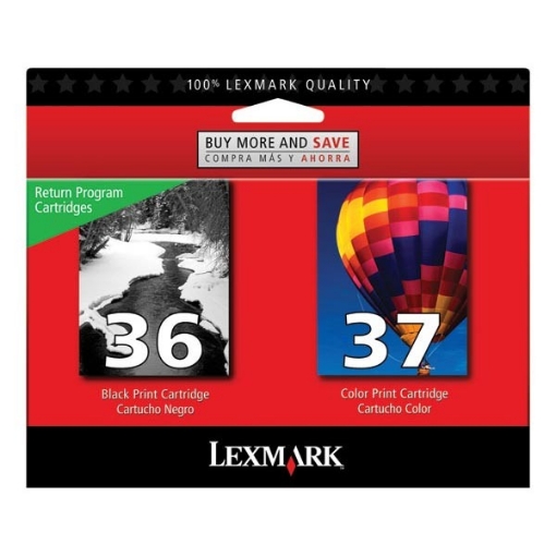 Picture of Lexmark 18C2229 (Lexmark #36) OEM Black / Color Inkjet Cartridge (Combo Pack)