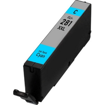 Show details for Remanufactured 1980C001 (CLI-281XXLC) Super High Yield Cyan Ink Tank (820 Yield) Picture of Remanufactured 1980C001 (CLI-281XXLC) Super High Yield Cyan Ink Tank (820 Yield)