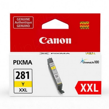Show details for Canon 1982C001 (CLI-281XXLY) OEM Super High Yield Yellow Ink Tank Picture of Canon 1982C001 (CLI-281XXLY) OEM Super High Yield Yellow Ink Tank