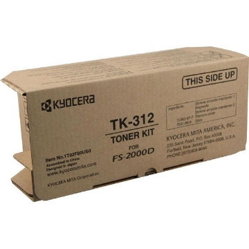 Show details for Kyocera Mita 1T02F80US0 (TK-312) OEM Black Toner Picture of Kyocera Mita 1T02F80US0 (TK-312) OEM Black Toner