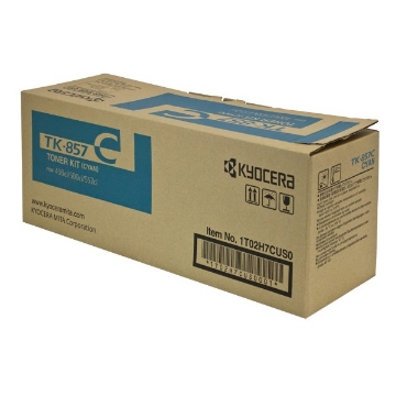 Show details for Kyocera Mita 1T02H7CUS0 (TK-857C) OEM Cyan Toner Cartridge Picture of Kyocera Mita 1T02H7CUS0 (TK-857C) OEM Cyan Toner Cartridge