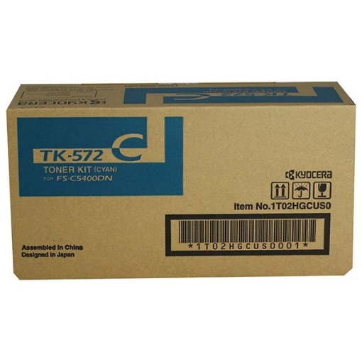 Picture of Kyocera Mita 1T02HGCUS0 (TK-572C) OEM Cyan Toner Cartridge