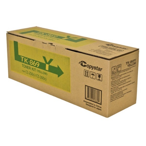 Picture of Copystar 1T02JZACS0 (TK-869Y) OEM Yellow Toner Cartridge (2/CN)