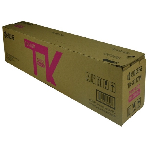 Picture of Kyocera Mita 1T02P3BUS0 (TK8117M) OEM Magenta Toner Cartridge