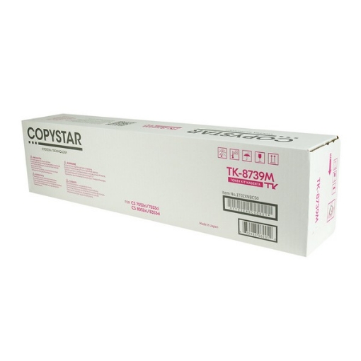 Picture of Copystar 1T02XNBCS0 (TK-8739M) OEM Magenta Toner Cartridge