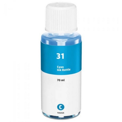 Picture of Premium 1VU26AN (HP 31) Compatible HP Cyan Ink Bottle