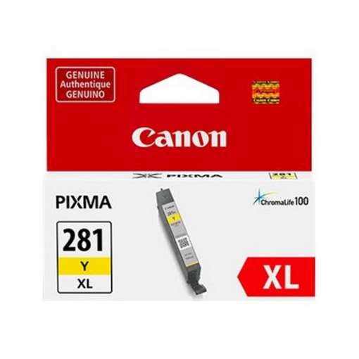 Picture of Canon 2036C001 (CLI-281XLY) OEM High Yield Yellow Ink Tank