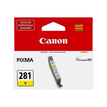 Show details for Canon 2090C001 (CLI-281Y) OEM Yellow Inkjet Cartridge Picture of Canon 2090C001 (CLI-281Y) OEM Yellow Inkjet Cartridge