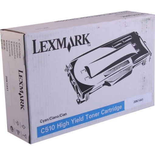 Picture of Lexmark 20K1441 OEM High Yield Cyan Toner Printer Cartridge