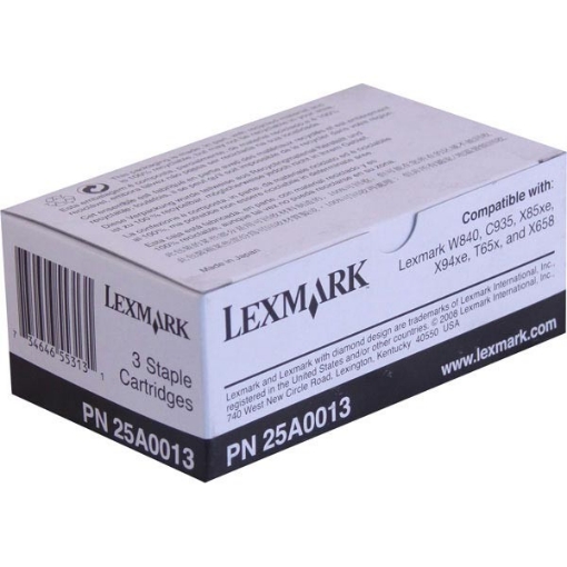 Picture of Lexmark 25A0013 OEM Staple Cartridge (3 Ctg/Box)