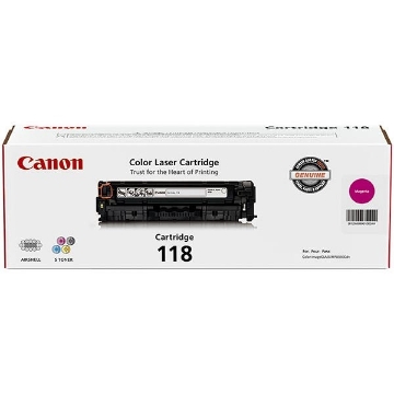 Show details for Canon 2660B001AA (Canon 118) OEM Magenta Laser Toner Cartridge Picture of Canon 2660B001AA (Canon 118) OEM Magenta Laser Toner Cartridge
