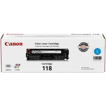 Show details for Canon 2661B001AA (Canon 118) OEM Cyan Laser Toner Cartridge Picture of Canon 2661B001AA (Canon 118) OEM Cyan Laser Toner Cartridge