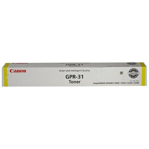 Picture of Canon 2802B003AA (GPR-31Y) Yellow Toner Cartridge (27000 Yield)