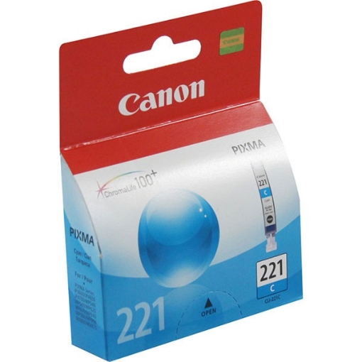 Picture of Canon 2947B001 (CLI-221C) OEM Cyan Inkjet Cartridge