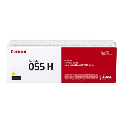 Picture of Canon 3017C001 (Cartridge 055H) OEM High Yield Yellow Toner Cartridge