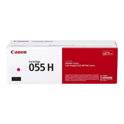 Picture of Canon 3018C001AA (Cartridge 055H) OEM High Yield Magenta Toner Cartridge