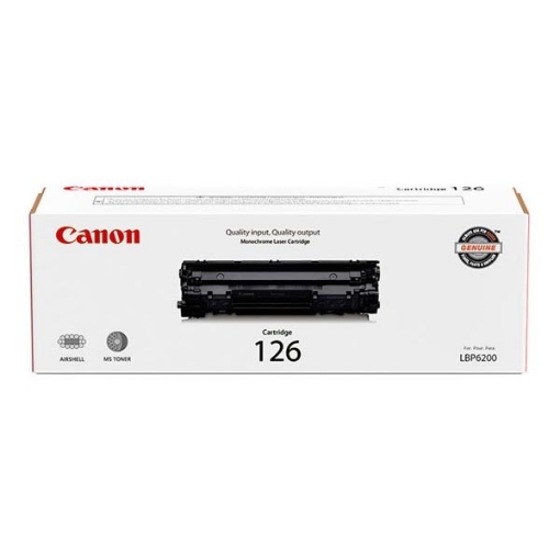 Picture of Canon 3483B001 (CRG-126BK) OEM Black Toner Cartridge