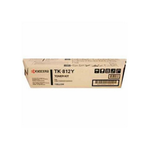 Picture of Kyocera Mita 370PC3KM (TK-812Y) OEM Yellow Toner Cartridge