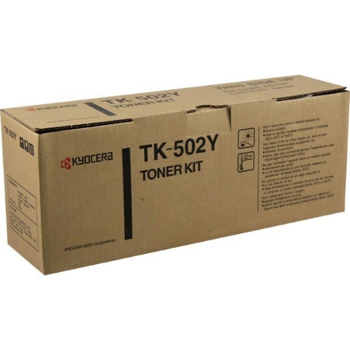 Picture of Kyocera Mita 370PD3KM (TK-502Y) OEM Yellow Toner