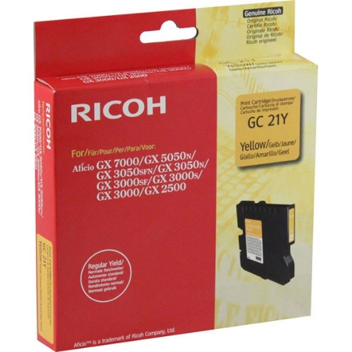 Picture of Ricoh 405535 OEM Yellow Laser Toner Cartridge