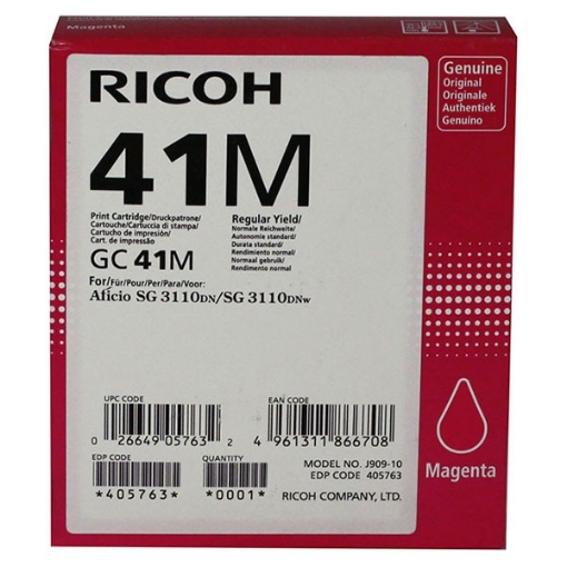 Picture of Ricoh 405763 OEM Magenta Inkjet Cartridge