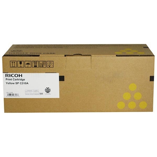 Picture of Ricoh 406347 (Type SPC310A) OEM Yellow Toner Cartridge