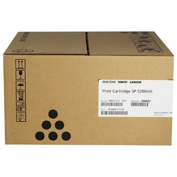 Show details for Ricoh 406683 High Yield Black Toner Cartridge (25000 Yield) Picture of Ricoh 406683 High Yield Black Toner Cartridge (25000 Yield)