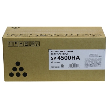 Show details for Ricoh 407316 (Type SP4500HA) Black Toner Cartridge (12000 Yield) Picture of Ricoh 407316 (Type SP4500HA) Black Toner Cartridge (12000 Yield)