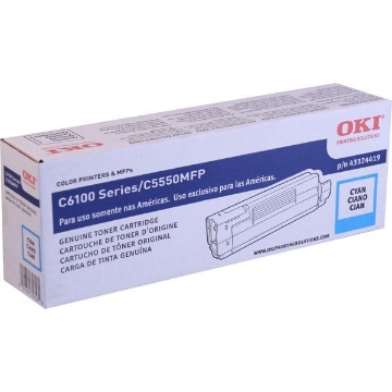 Show details for Okidata 43324419 OEM Cyan Toner Picture of Okidata 43324419 OEM Cyan Toner