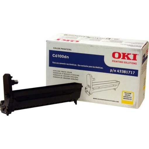 Picture of Okidata 43381717 Yellow Drum Cartridge