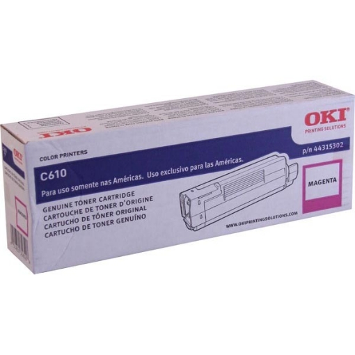 Picture of Okidata 44315302 OEM Magenta Toner Cartridge