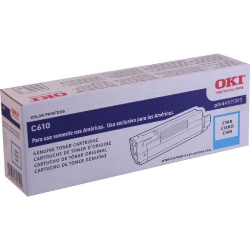 Picture of Okidata 44315303 OEM Cyan Toner Cartridge