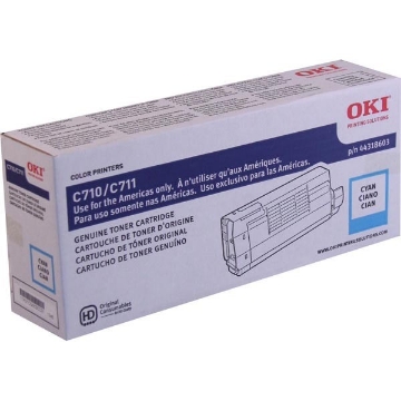 Show details for Okidata 44318603 OEM Cyan Toner Picture of Okidata 44318603 OEM Cyan Toner