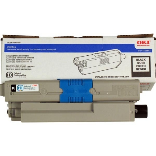 Picture of Okidata 44469802 OEM High Yield Black Toner Cartridge