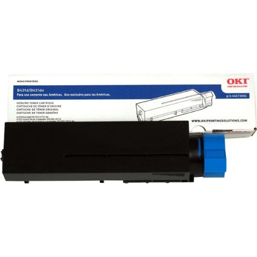 Picture of Okidata 44574901 OEM High Yield Black Toner Cartridge