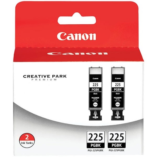 Picture of Canon 4530B007 (PGI-225) OEM Photo Black Ink Tank (2 pack of 4530B001)