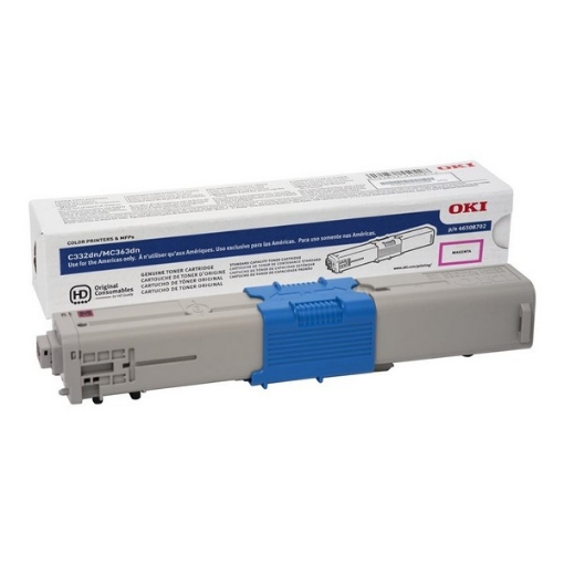 Picture of Okidata 46508702 OEM High Yield Magenta Toner Cartridge