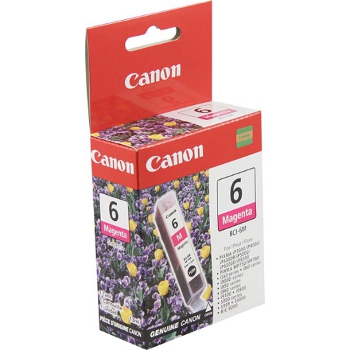 Picture of Canon 4707A003 (BCI-6M) OEM Magenta Inkjet Cartridge