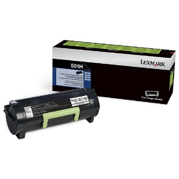 Show details for Lexmark 50F1H00 (Lexmark #501H) OEM High Yield Black Toner Picture of Lexmark 50F1H00 (Lexmark #501H) OEM High Yield Black Toner