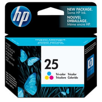 Picture of HP 51625A (HP 25) OEM Tri-Color Inkjet Cartridge