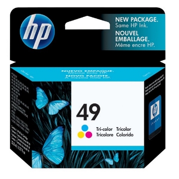 Show details for HP 51649A (HP 49) OEM Tri-Color Inkjet Cartridge Picture of HP 51649A (HP 49) OEM Tri-Color Inkjet Cartridge