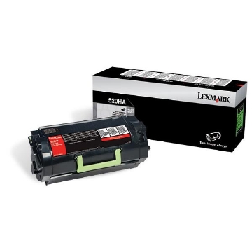 Show details for Lexmark 52D0HA0 (Lexmark #520HA) OEM High Yield Black Toner Picture of Lexmark 52D0HA0 (Lexmark #520HA) OEM High Yield Black Toner