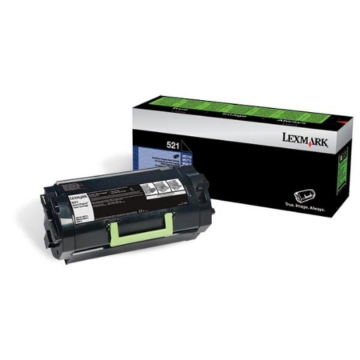 Picture of Lexmark 52D1000 (Lexmark #521) OEM Black Toner