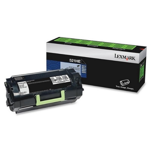 Picture of Lexmark 52D1H0E OEM Black Laser Toner Cartridge