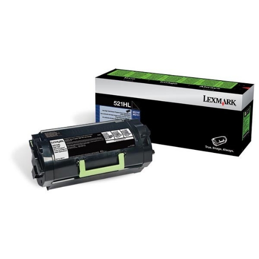 Picture of Lexmark 52D1H0L (Lexmark #521HL) OEM Black Toner