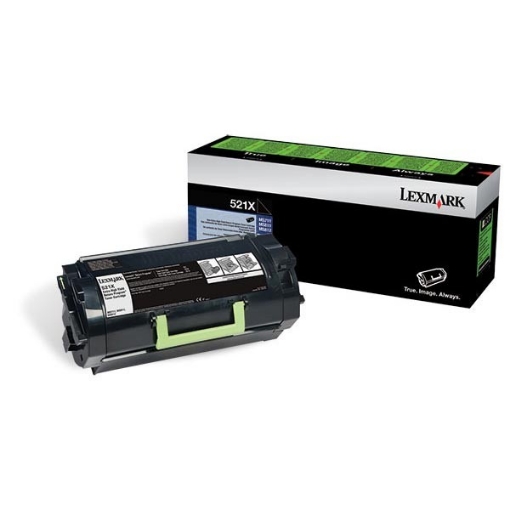 Picture of Lexmark 52D1X00 (Lexmark #521X) OEM Black Toner Cartridge